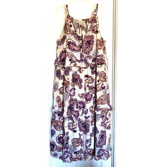 Band of Gypsies Purple Paisley Maxi Dress - Picture 9 of 16